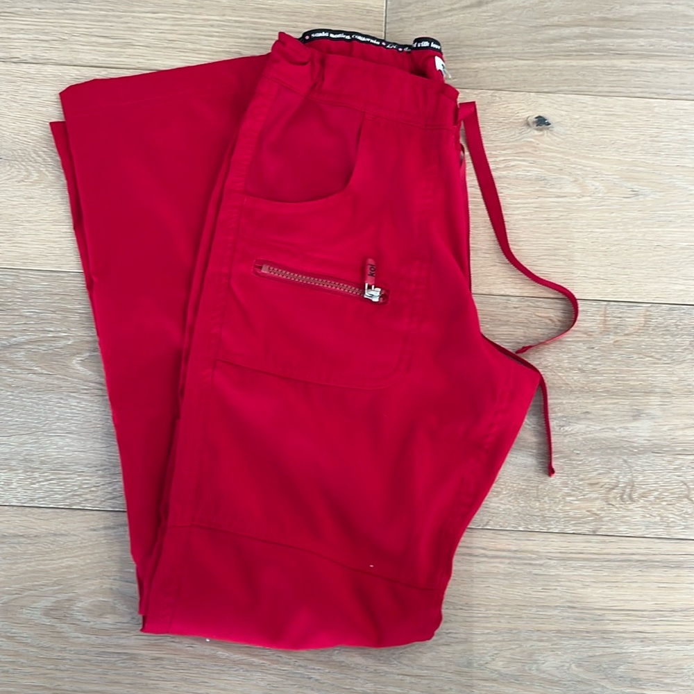 EUC! KOILITE RED SCRUB PANTS